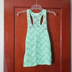 Small aeropostale racerback tank floral motif